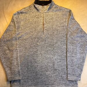 Weatherproof Men's Heathered Gray Zip Up Sweater